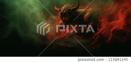 evil demon in hell 113841245