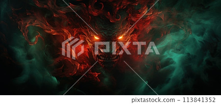 evil demon in hell 113841352