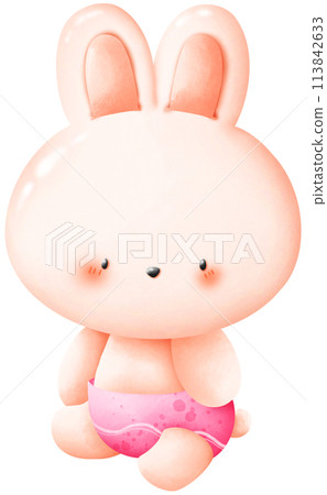 Pink rabbit girl 113842633