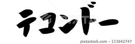 Brush writing Taekwondo 113842747