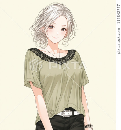 Cartoon women fashion illustration 113842777