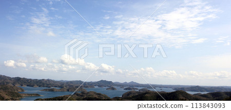 March 22, 2024: Tsushima Island Travel Eboshidake Observation Deck, Tsushima Island, Nagasaki Prefecture, Japan 113843093