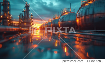 Hydrogen fuel tanks, green energy 113843283