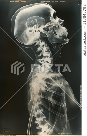 X-ray image of the human body 113843798