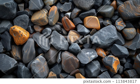 abstract background gravel texture close-up 113843817