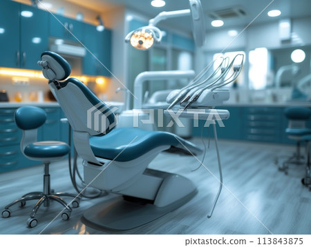medical dental equipment office interior 113843875