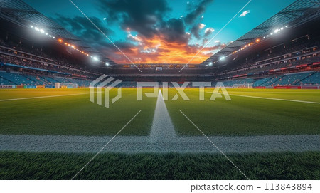 football stadium inside view 113843894