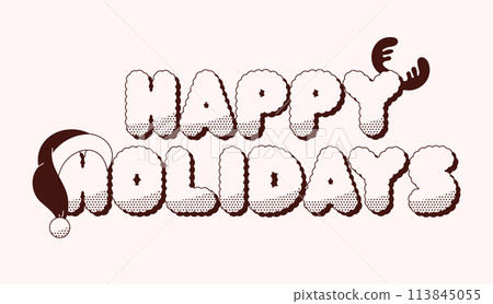 Cartoon cute label. Cartoon cute label. 113845055