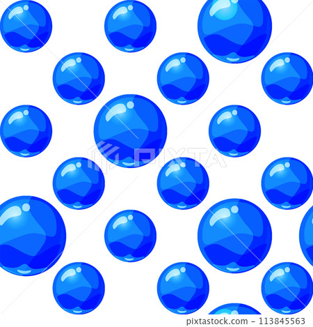 Balls seamless pattern blue colorful 113845563