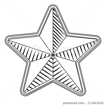 Star Medal Symbol Award Badge Icon Star Medal Symbol Award Badge Icon 113845626