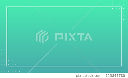 Green gradient diamond dot corner frame 16:9 Green gradient diamond dot corner frame 16:9 113845780