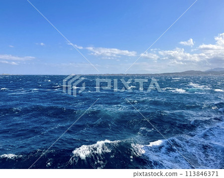 The sea as seen from the Tsugaru Straits Ferry The sea as seen from the Tsugaru Straits Ferry 113846371