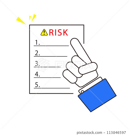 Hands of a businessman explaining risks Hands of a businessman explaining risks 113846597