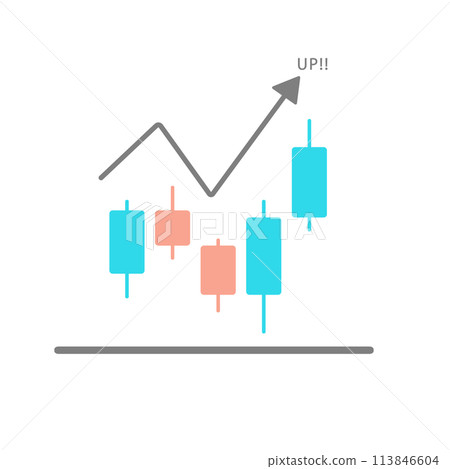 Stock chart icon 113846604