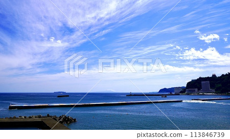 Scenery of Atami Sun Beach in Shizuoka Prefecture Scenery of Atami Sun Beach in Shizuoka Prefecture 113846739