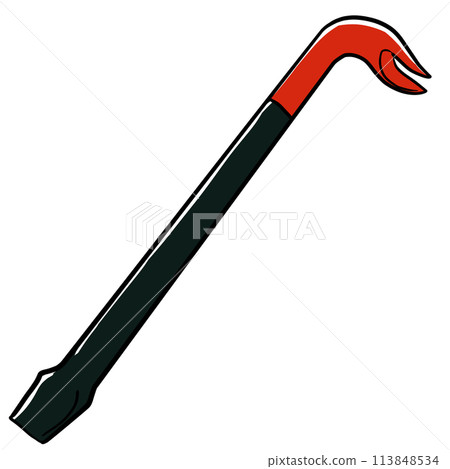 Simple crowbar illustration 113848534