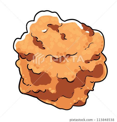Simple fried chicken illustration 113848538