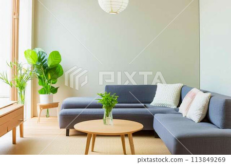 客廳的設計靈感源自日式風格 113849269