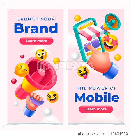 Marketing banner set Marketing banner set 113851010