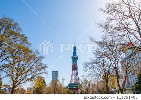 Sapporo clock tower 113851403