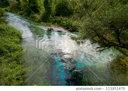 Blue Eye Lake Park in Albania Blue Eye Lake Park in Albania 113851470