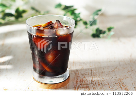 Ice coffee on a hot day Ice coffee on a hot day 113852206