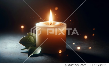 點燃的蠟燭 113853496