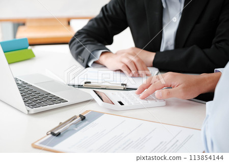 Job Interview Process with Potential Candidate 113854144
