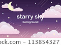 Dreamy cute starry sky background 2 113854327