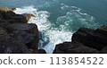 The sea seen from the rocks 113854522