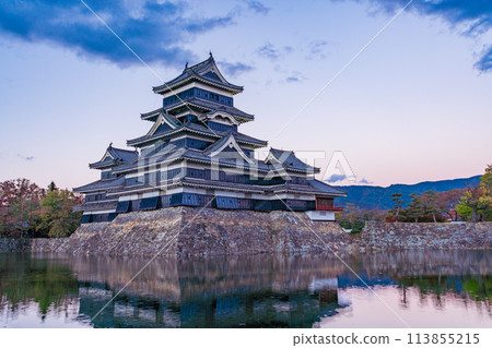 (Nagano Prefecture) National Treasure Matsumoto Castle Light up 113855215