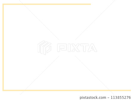 Yellow U-shaped deformed frame 113855276