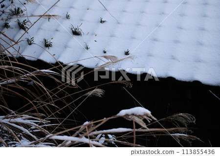 老民居屋頂上積雪 老民居屋頂上積雪 113855436