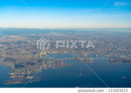 橫濱港 東京灣 空拍照片 空拍照片 橫濱港 東京灣 空拍照片 空拍照片 113855613