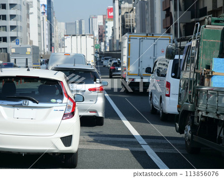 Congested highway Congested highway 113856076