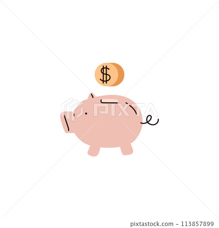 Piggy bank savings vector illustration Piggy bank savings vector illustration 113857899