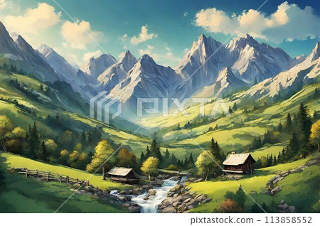 Spectacular mountain views 113858552