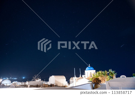 Santorini starry sky 113858717