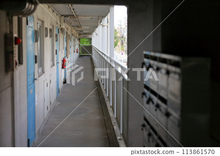 Image of open hallway in public housing Image of open hallway in public housing 113861570