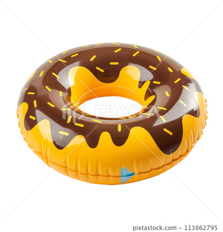 Swim colorful donut inflatable ring 113862795