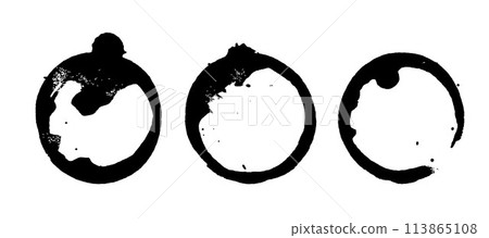 wine . coffee or tea stains set . Ink spots and splatters. Vector silhouettes. Isolated. wine . coffee or tea stains set . Ink spots and splatters. Vector silhouettes. Isolated. 113865108