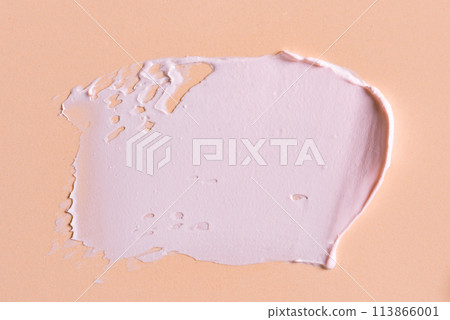 Pink cosmetic cream smudge swatch 113866001