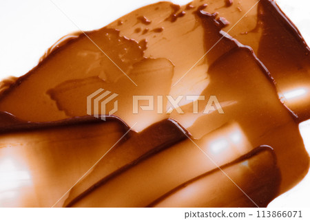 Brown chocolate cosmetic product sample 113866071