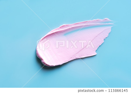 Pink cosmetic product sample 113866145