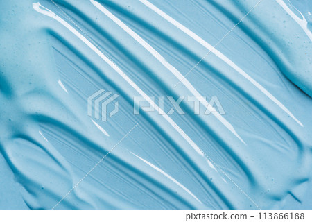 Gel texture on blue Gel texture on blue 113866188