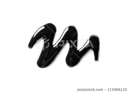Black cosmetic gel sample Black cosmetic gel sample 113866220