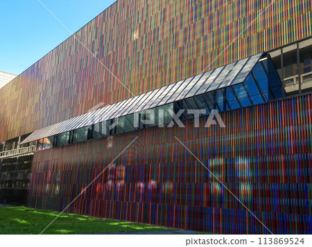 Modern museum building in Munich in Germany 113869524