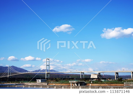 北海道室蘭港白鳥橋 113871146