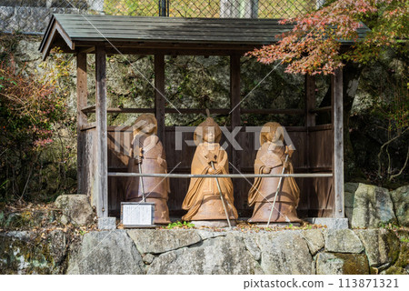 舊中山道禦役宿的秋景 舊中山道禦役宿的秋景 113871321