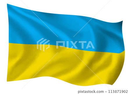 Ukraine country flag world icon 113871902